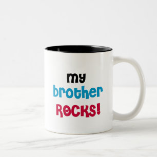 My Brother Rocks T-shirts and Gifts Two-Tone Coffee Mug