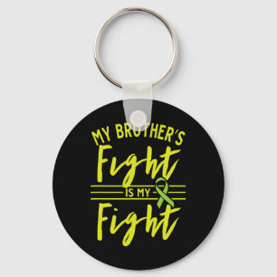 My Brother's Fight Is My Fight Kidney Disease Awar Keychain