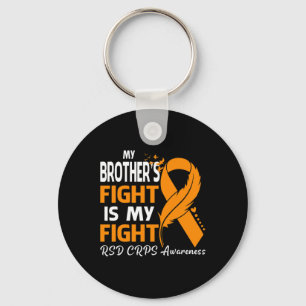 My Brother's Fight Is My Fight Rsd Crps Awareness Keychain
