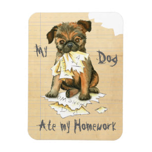My Brussels Griffon Ate My Homework Magnet