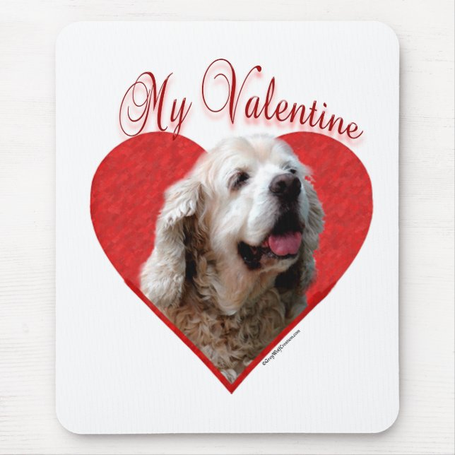My Buff Cocker Spaniel Valentine Mouse Pad (Front)