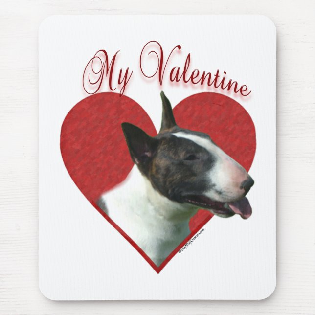 My Bull Terrier Valentine Mouse Pad (Front)