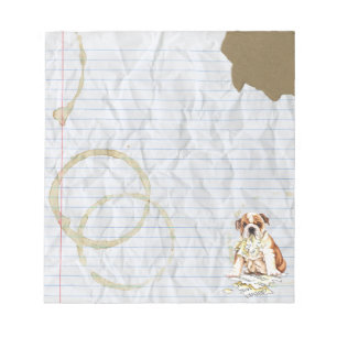 My Bulldog Ate My Lesson Plan Notepad