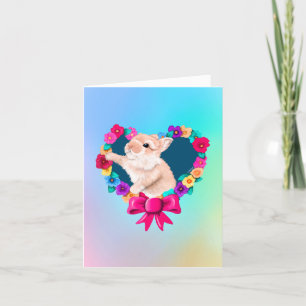 My Bunny Valentine Thank You Card