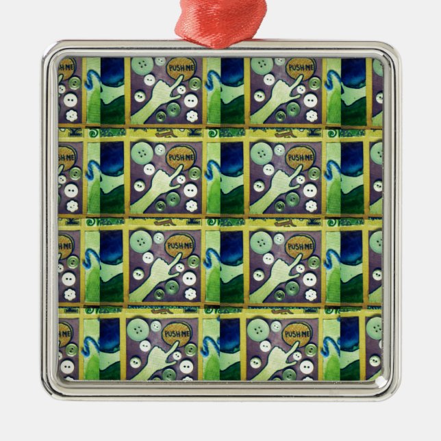 My Button.png Metal Ornament (Front)