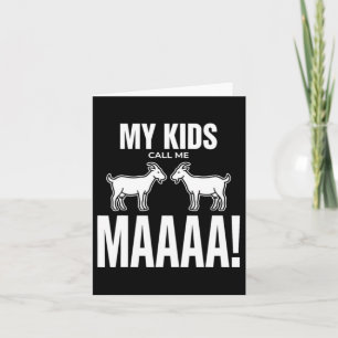 My Call Me Maaaa Goat Mom Mothers Day Card