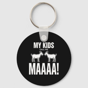 My Call Me Maaaa Goat Mom Mothers Day Keychain