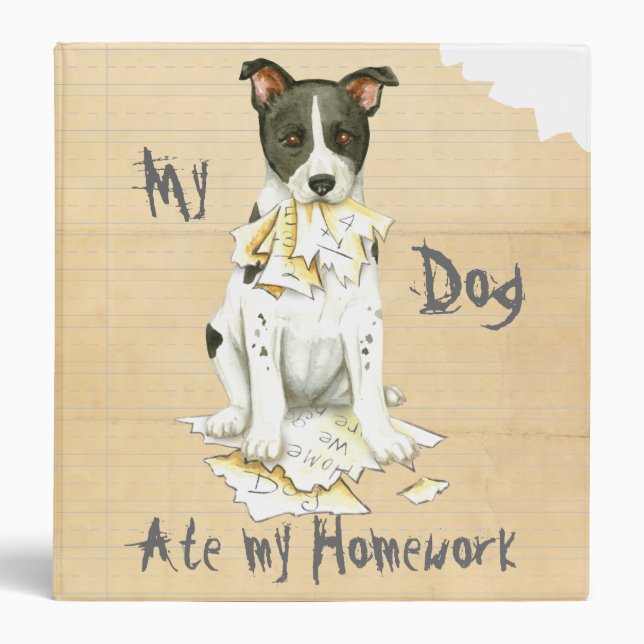 My Canaan Dog Ate My Homework Binder (Front)