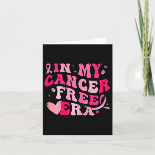 My Cancer Free Era Breast Cancer Awareness Survivo Card