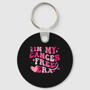 My Cancer Free Era Breast Cancer Awareness Survivo Keychain
