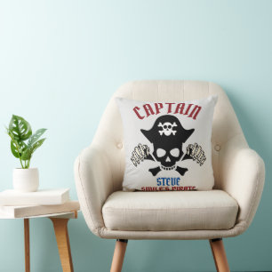 My Captain International Talk Like a Pirate day Throw Pillow