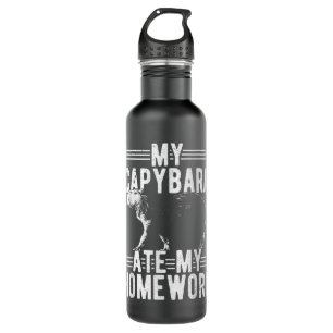 My Capybara Ate My Homework - Rodent Animal Capyba 710 Ml Water Bottle