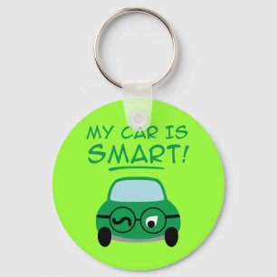 My Car Is Smart Keychain