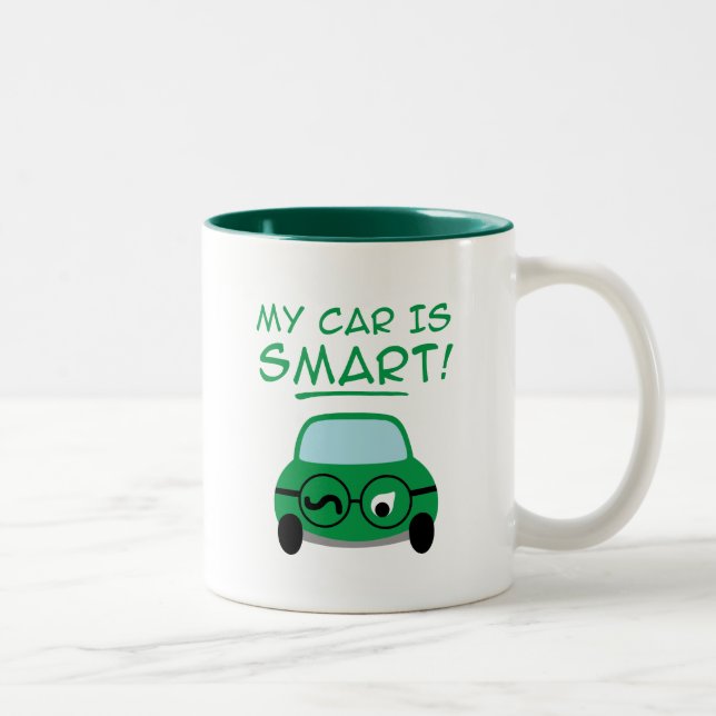 My Car Is Smart Two-Tone Coffee Mug (Right)