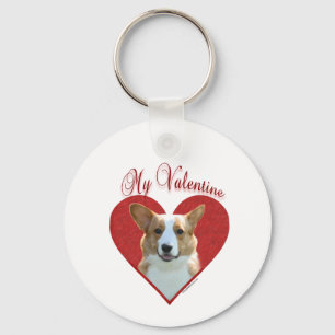 My Cardigan Welsh Corgi Valentine Keychain