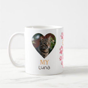 My cat Custom photo and name Coffee Mug