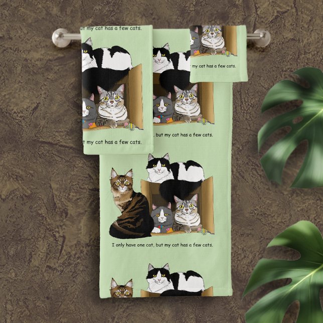 My Cat has Cats Bath Towel Set (Creator Uploaded)