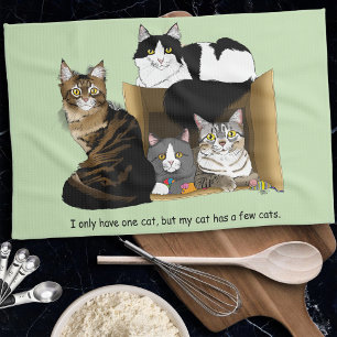 My Cat has Cats Kitchen Towel