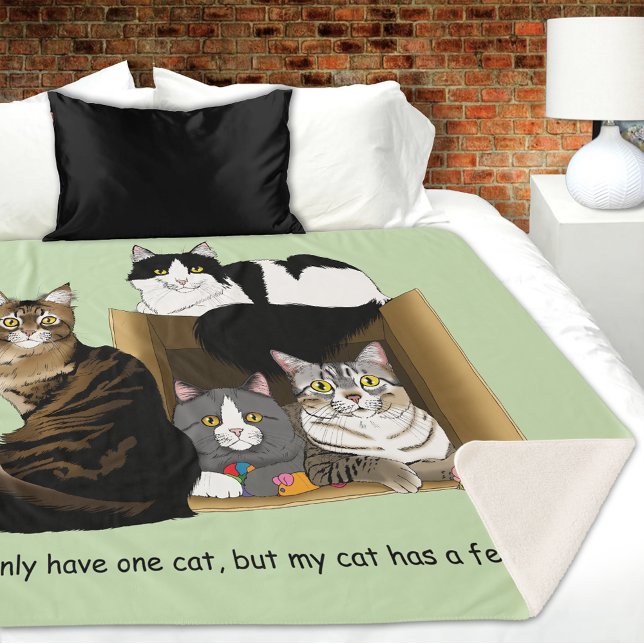 My Cat has Cats Sherpa Blanket (Creator Uploaded)