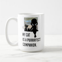 My cat is a purrrfect companion. Cat Lovers 