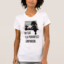 My cat is a purrrfect companion. Cat Lovers