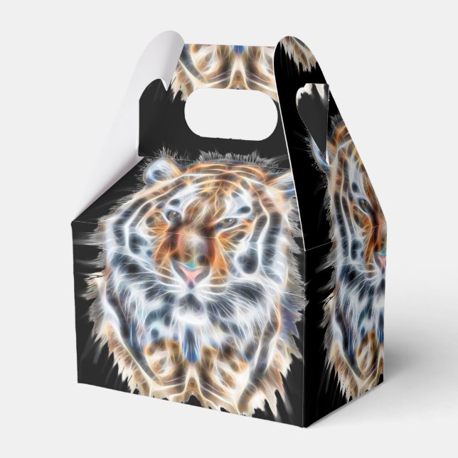 My Cat is Acting Up Wild Tiger Energy Favor Box (Back Side)