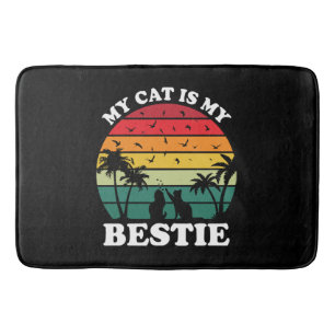 My Cat Is My Bestie Bath Mat