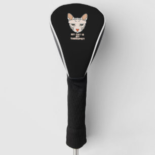 My Cat Is My Therapist  Golf Head Cover