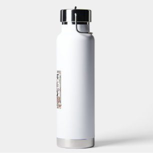 My Cat Is Player Two Cat Gamer Tech Vintage Vector Water Bottle