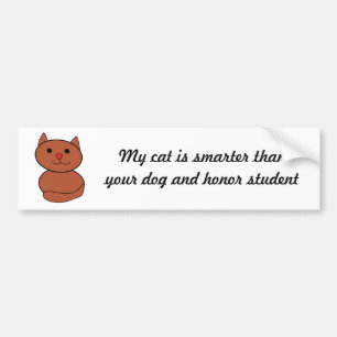 My Cat is Smarter Bumper Sticker