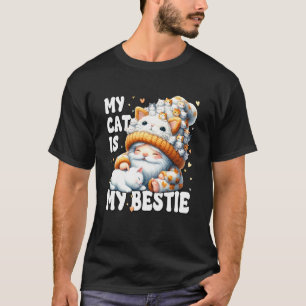 My Cat Ist My Bestie Cat Gnome Grandpa Graphic For T-Shirt