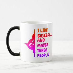 My cat likes baseball Specialty Mug