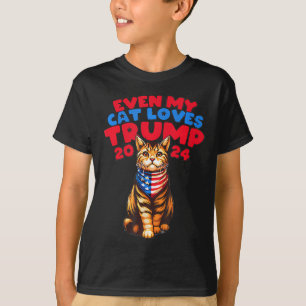 My Cat Loves Trump 2024  T-Shirt