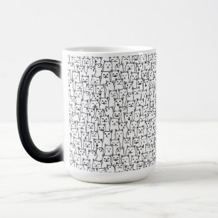 My Cat was right about you funny cats pattern Magic Mug