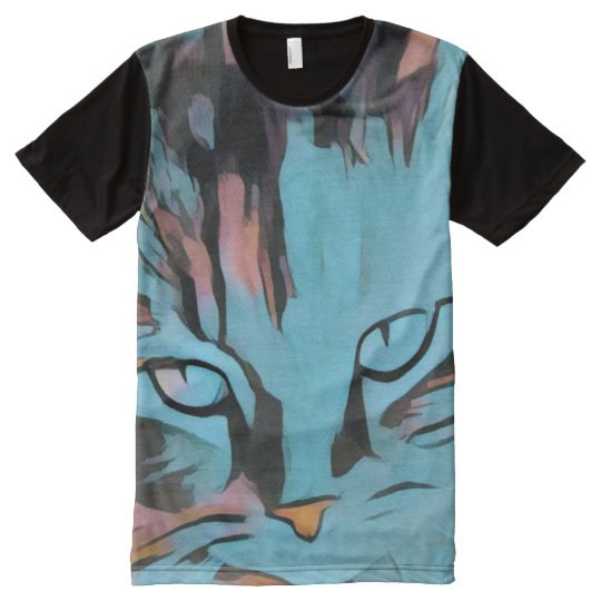My cats eyes full print Tshirt