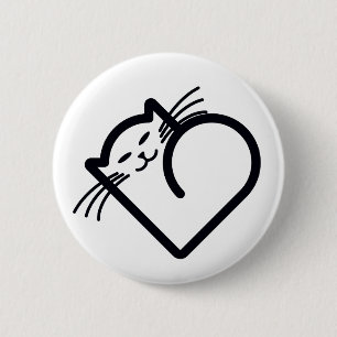 My Cat's Heart 2 Inch Round Button