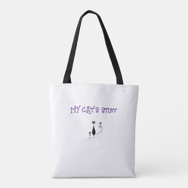 My Cat's Stuff Tote Bag (Back)
