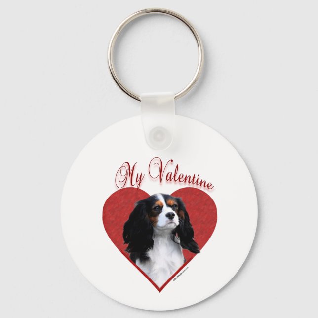 My Cavalier Valentine Keychain (Front)