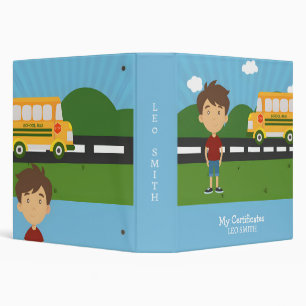 My certificates of school  binder