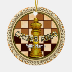 My Chess King Ceramic Ornament