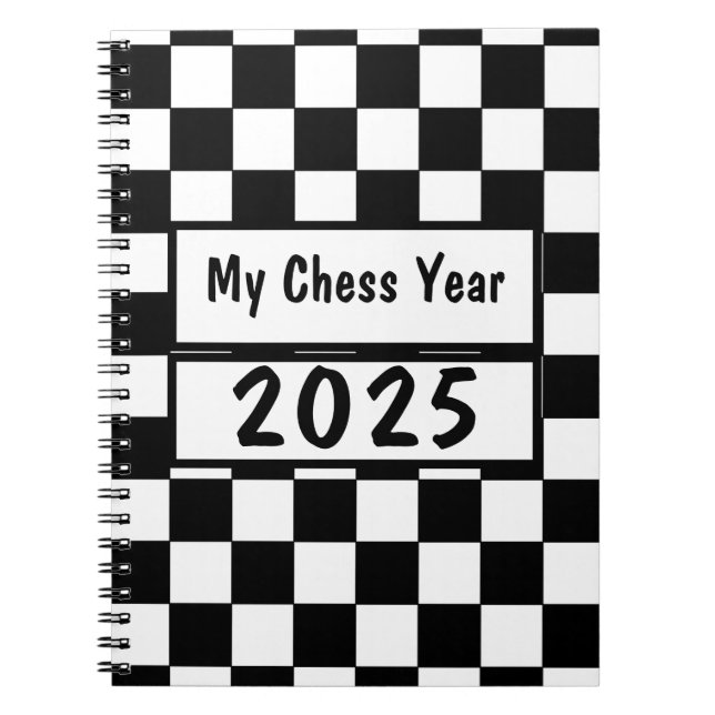 My Chess Year 2025,  Notebook (Front)