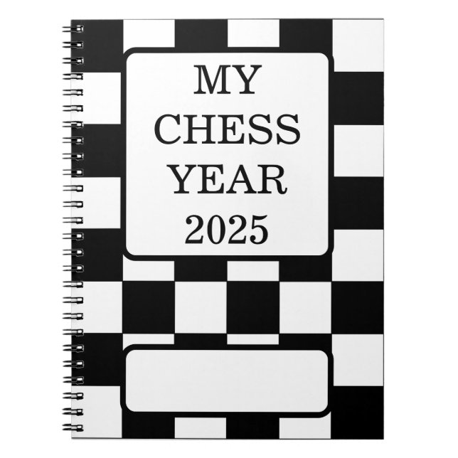 My Chess Year 2025, Notebook (Front)