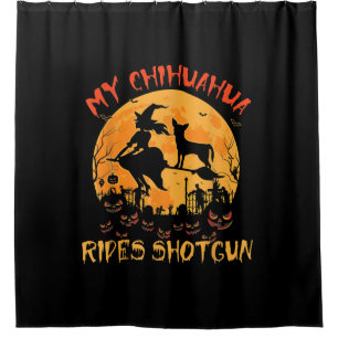 My Chihuahua Rides Shotgun Halloween Funny Dog Luv
