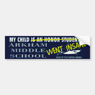 My Child Went Insane Bumper Sticker