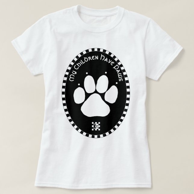 My Children Have Paws t-shirt (Design Front)