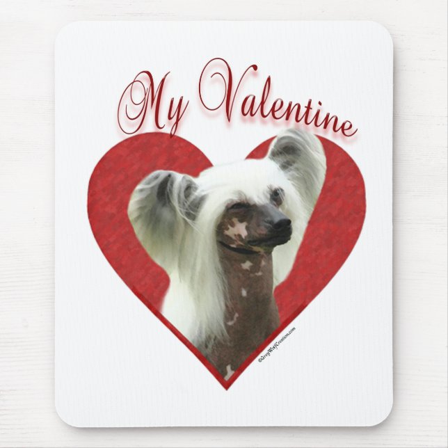 My Chinese Crested Valentine Mouse Pad (Front)