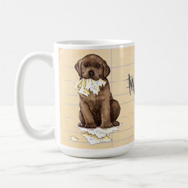 My Chocolate Lab Ate my Homework Coffee Mug (Left)