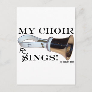 My Choir Rings Postcard