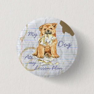 My Chow Chow Ate My Lesson Plan 1 Inch Round Button