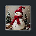 My Christmas 2 Inch Square Button<br><div class="desc">My Christmas - Button
Share the joy of Christmas!</div>